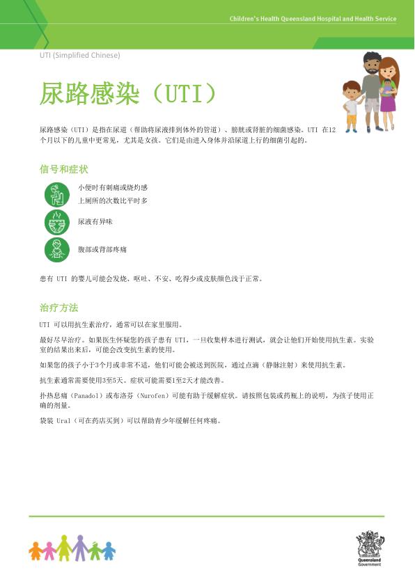 Thumbnail of Urinary tract infection – Chinese (simplified) – 简体中文