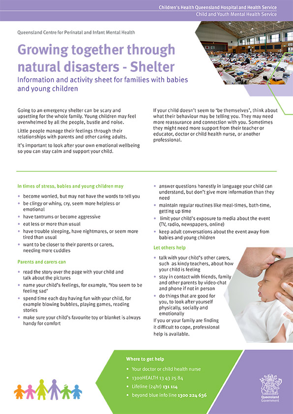 Thumbnail of Shelter – Growing together through natural disasters information sheet