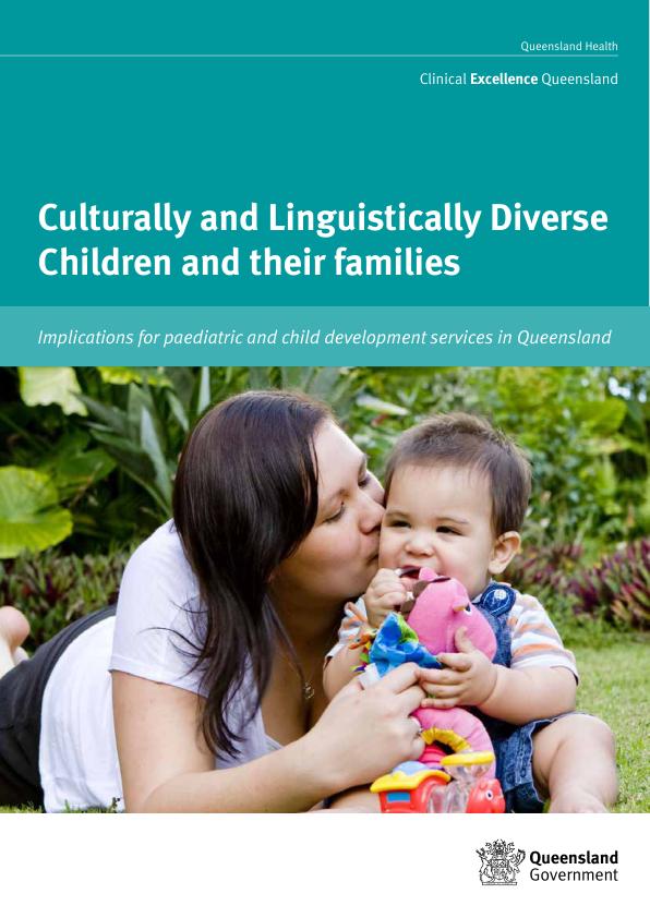 Thumbnail of Teal Book – Culturally and linguistically diverse children and their families