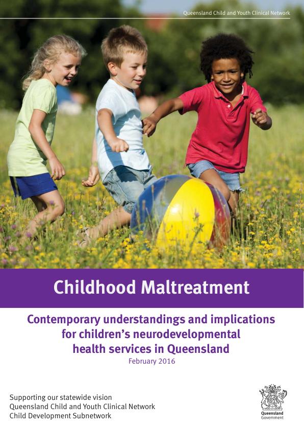 Thumbnail of Purple Book – Childhood maltreatment: contemporary understandings and implications for children’s neurodevelopmental health services in Queensland