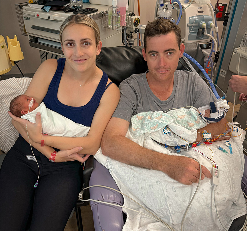 Melissa and Matthew Heald with their daughters Lilly and Lucy