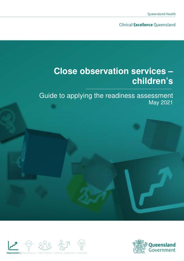 Thumbnail of Children's close observation services – guide to applying the readiness assessment