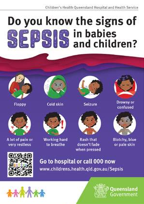 Thumbnail of Do you know the signs of Sepsis in children postcard
