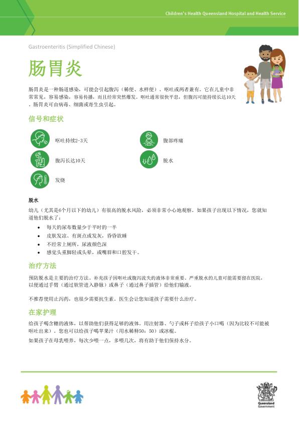 Thumbnail of Gastroenteritis – Chinese (simplified) – 简体中文