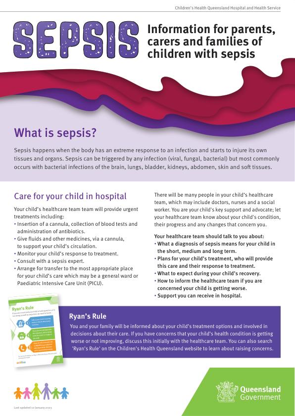 Thumbnail of Sepsis information for parents